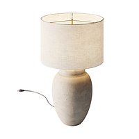 Grote tafellamp Bodhi met keramische voet