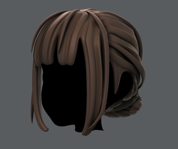 Cabelo feminino Modelo 3D $15 - .unknown .3ds .fbx .obj .stl .max