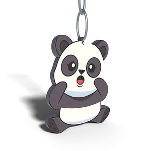 Panda Keychain 3D model