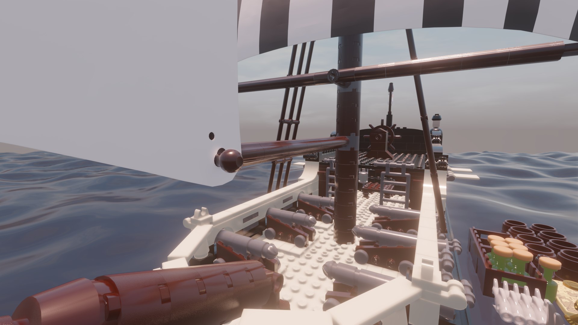 3D LEGO - FRENCH SLOOP - PETITE LIBERTE - Rogue Film Productions model ...