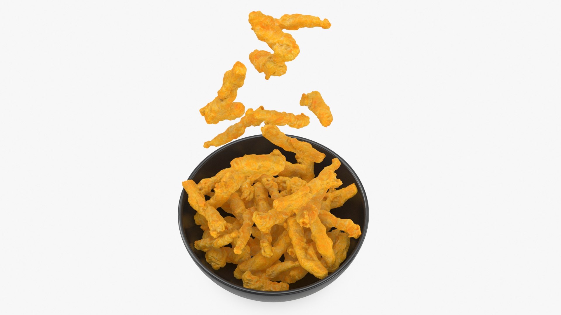 Cheetos Crunchy Falling In Bowl 3D Model - TurboSquid 2144940