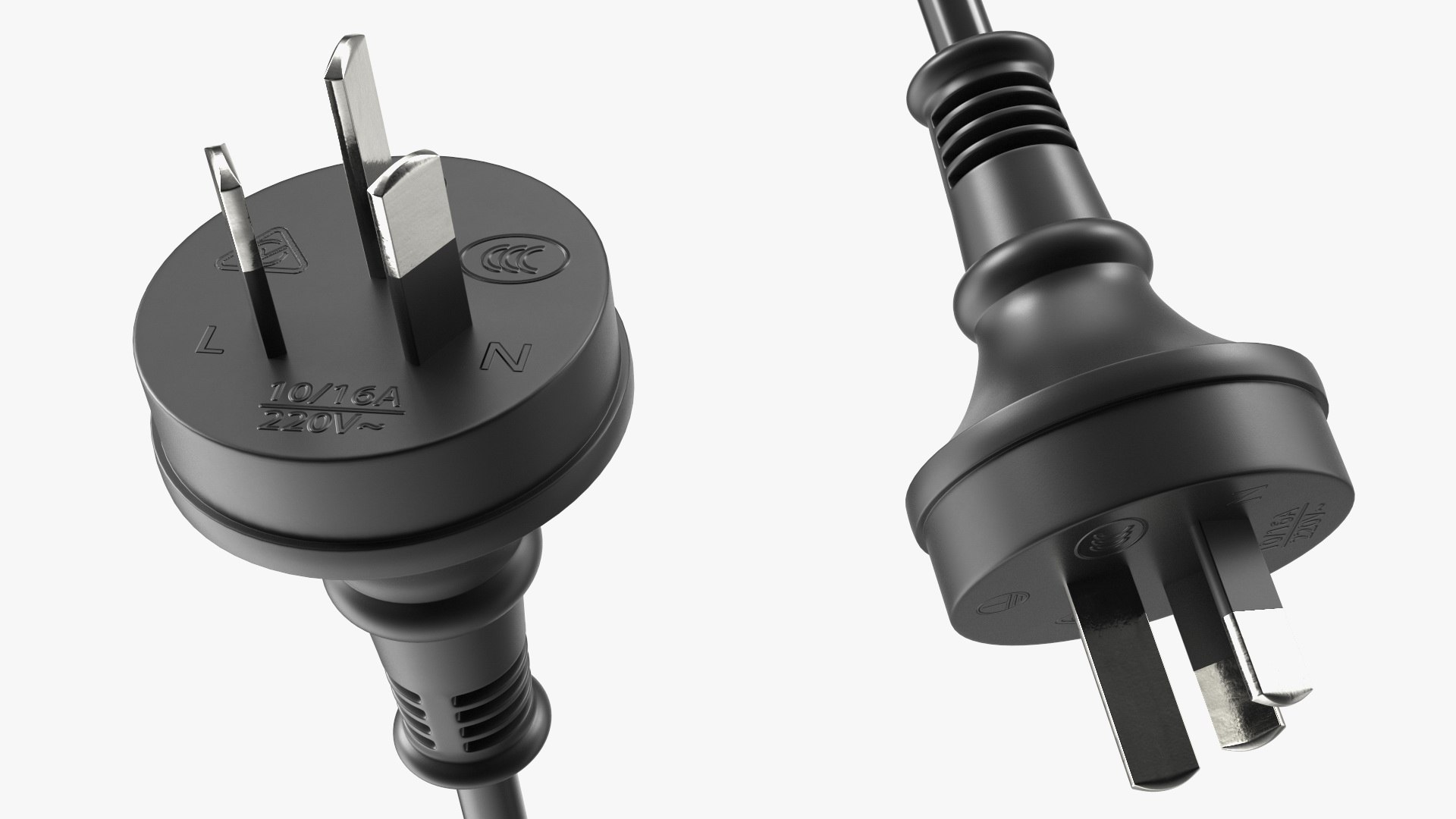 3D Model Type I Electric Plug Grounded Rigged TurboSquid 2041072