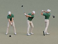 Golfer Character With Club