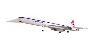 British Airways Concorde Supersonic 1976 - 1984 Livery