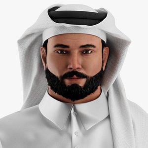 Arab Man  shake hand 3D model
