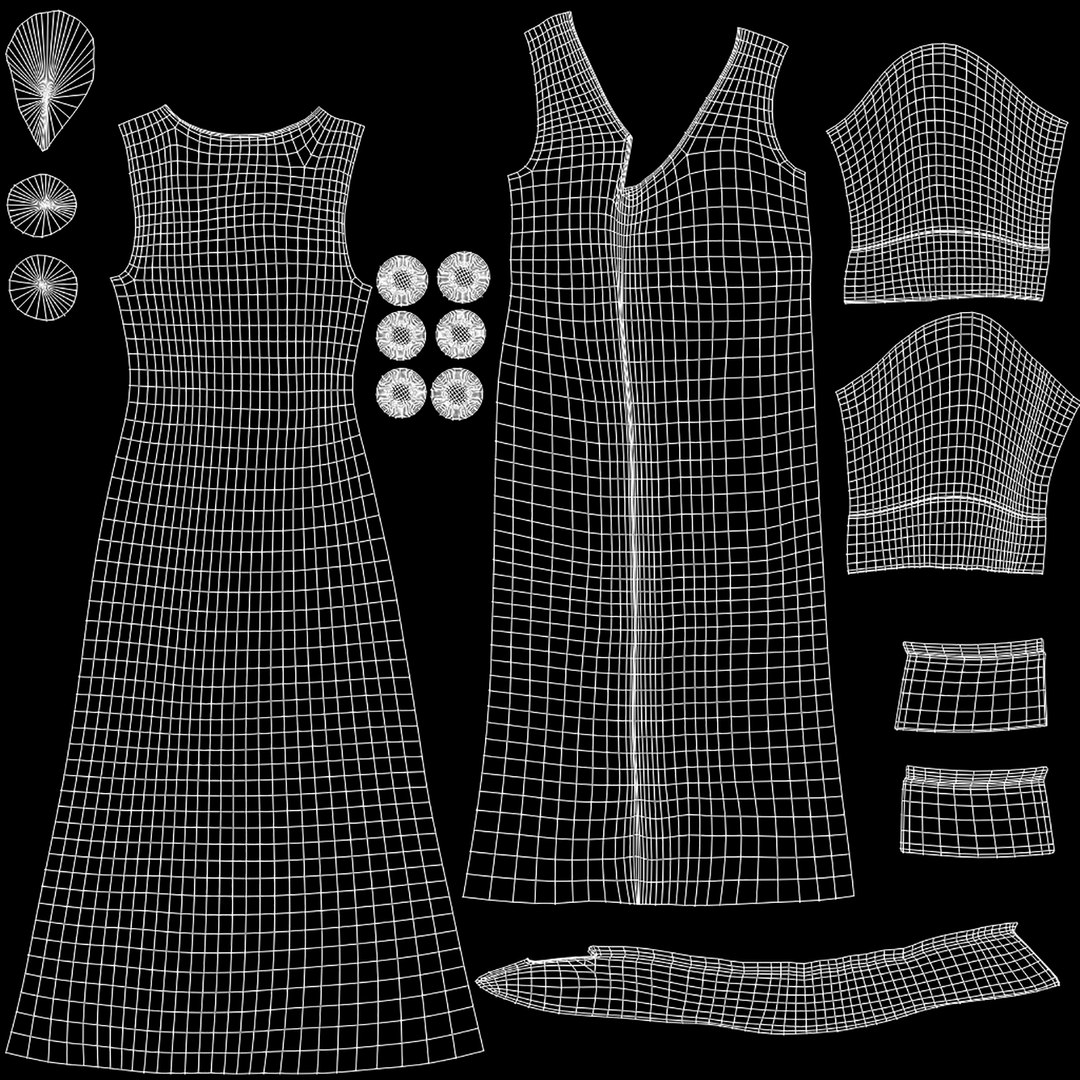 3D Men Caftan - TurboSquid 1934760