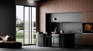 Modern Bar blender 3d
