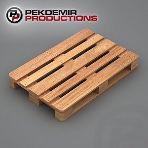 3d model of wooden pallet