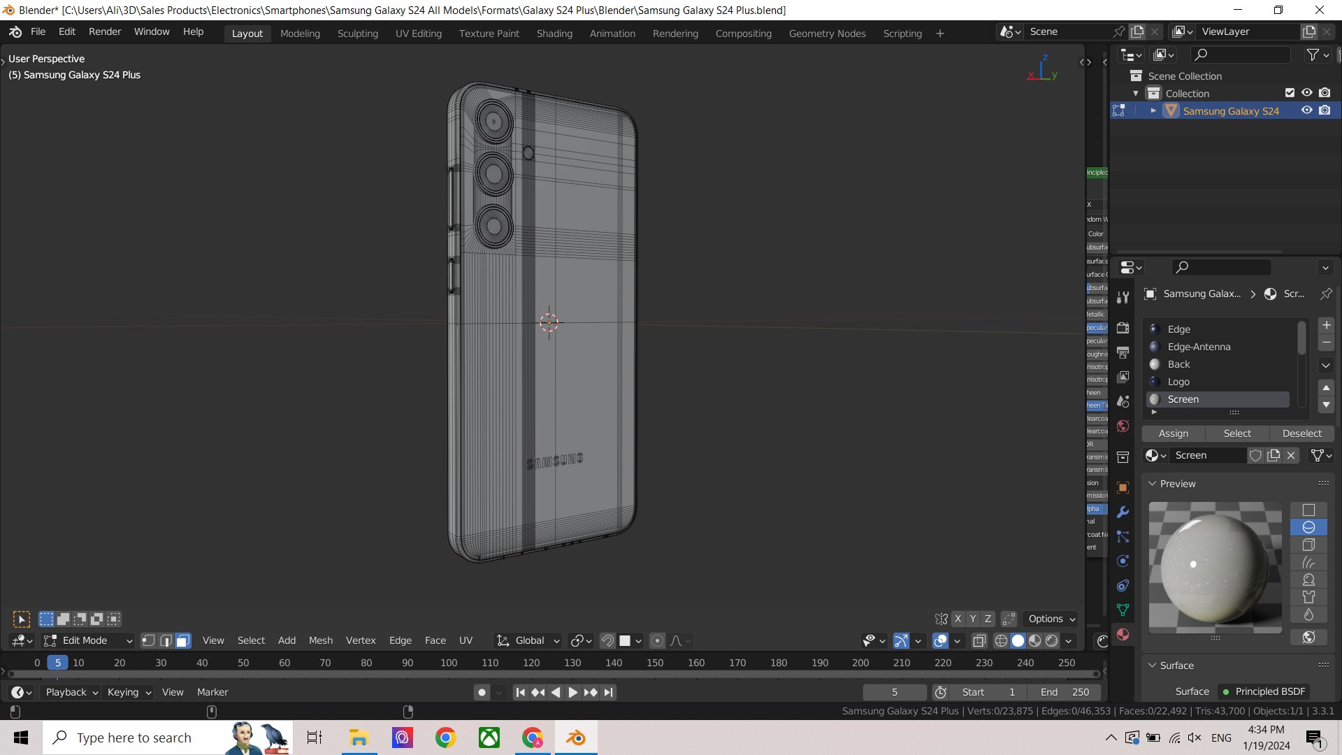 3D Samsung Galaxy S24 in Official Colors model https://p.turbosquid.com/ts-thumb/k7/8VmaLP/2L/wireframe1/png/1705746100/1920x1080/fit_q87/1fc3b33fea19061c6d9de7939c1d23dd01b57ae4/wireframe1.jpg