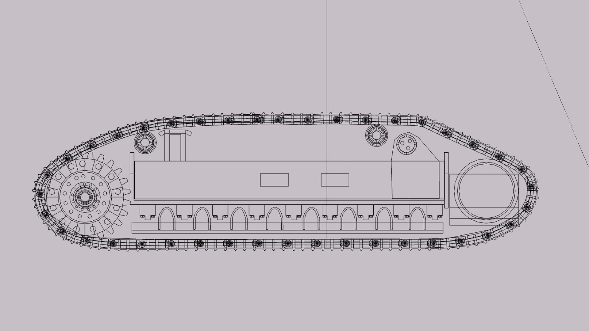 Crawler Tracks 3d Model