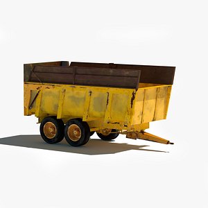 cargo trailer obj