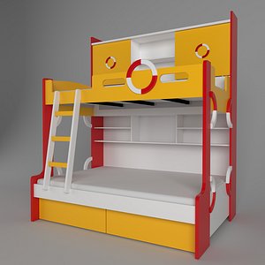 child childrens bed 3d 3ds