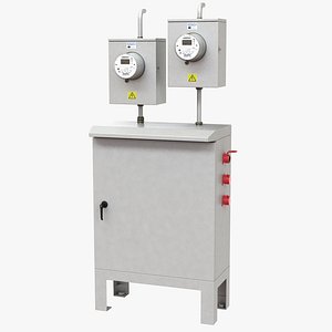 Electric meter with cable box