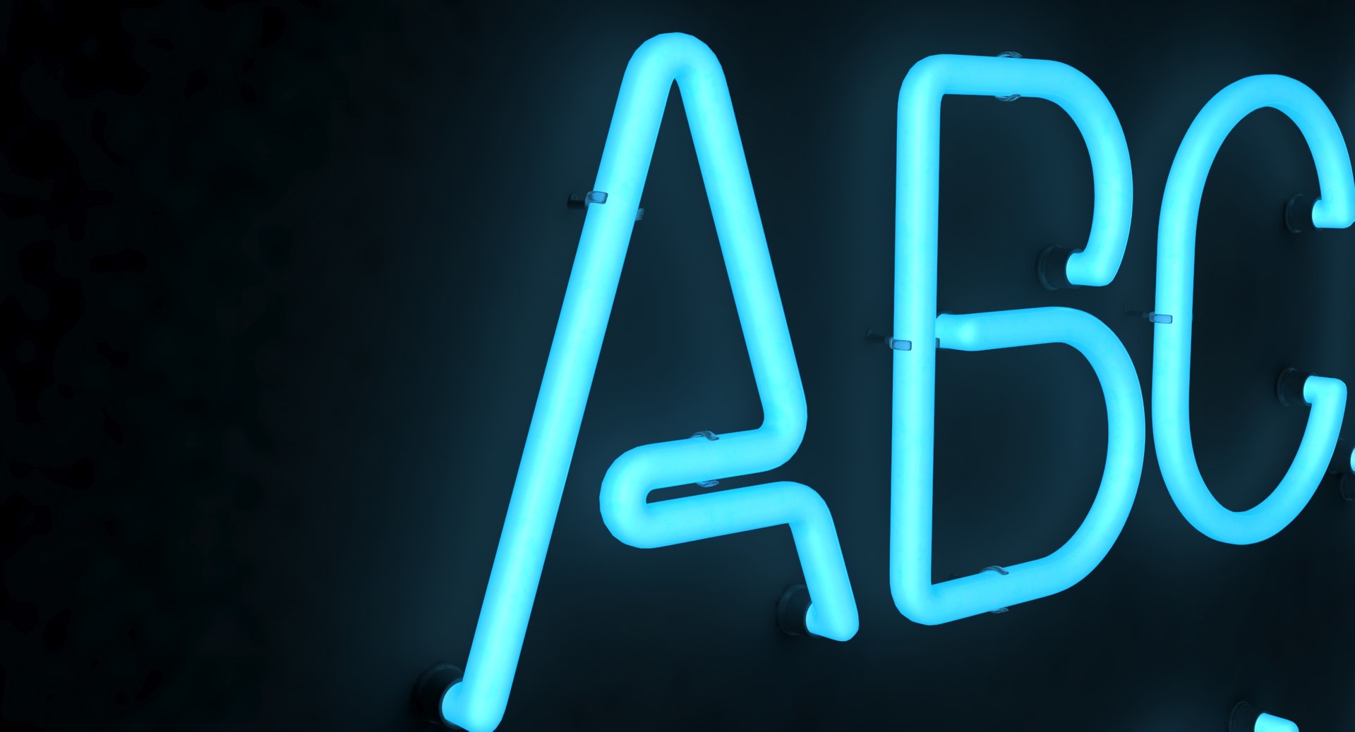 Neon Letter Alphabet Light 3D Model - TurboSquid 1641547