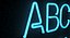 Неоновые буквы алфавита