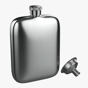 Flask liquor stainless steel 04