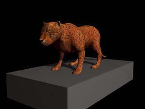 leopard cat 3d model