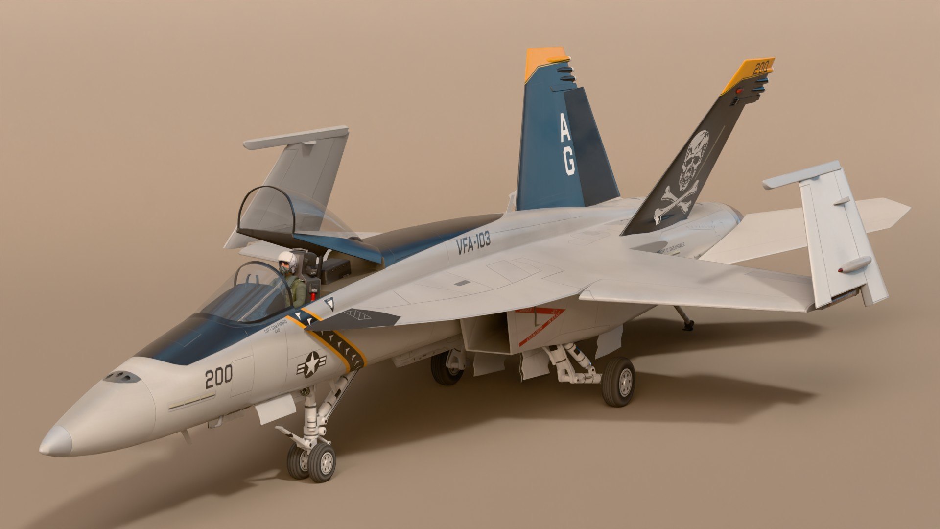 Jolly Rogers FA18E SC 3D https://p.turbosquid.com/ts-thumb/k7/JZA0Yi/M8/fa18scpr11/jpg/1728805756/1920x1080/fit_q87/4800b93768eb2d504a3f2af66441b2b9d0eb361a/fa18scpr11.jpg