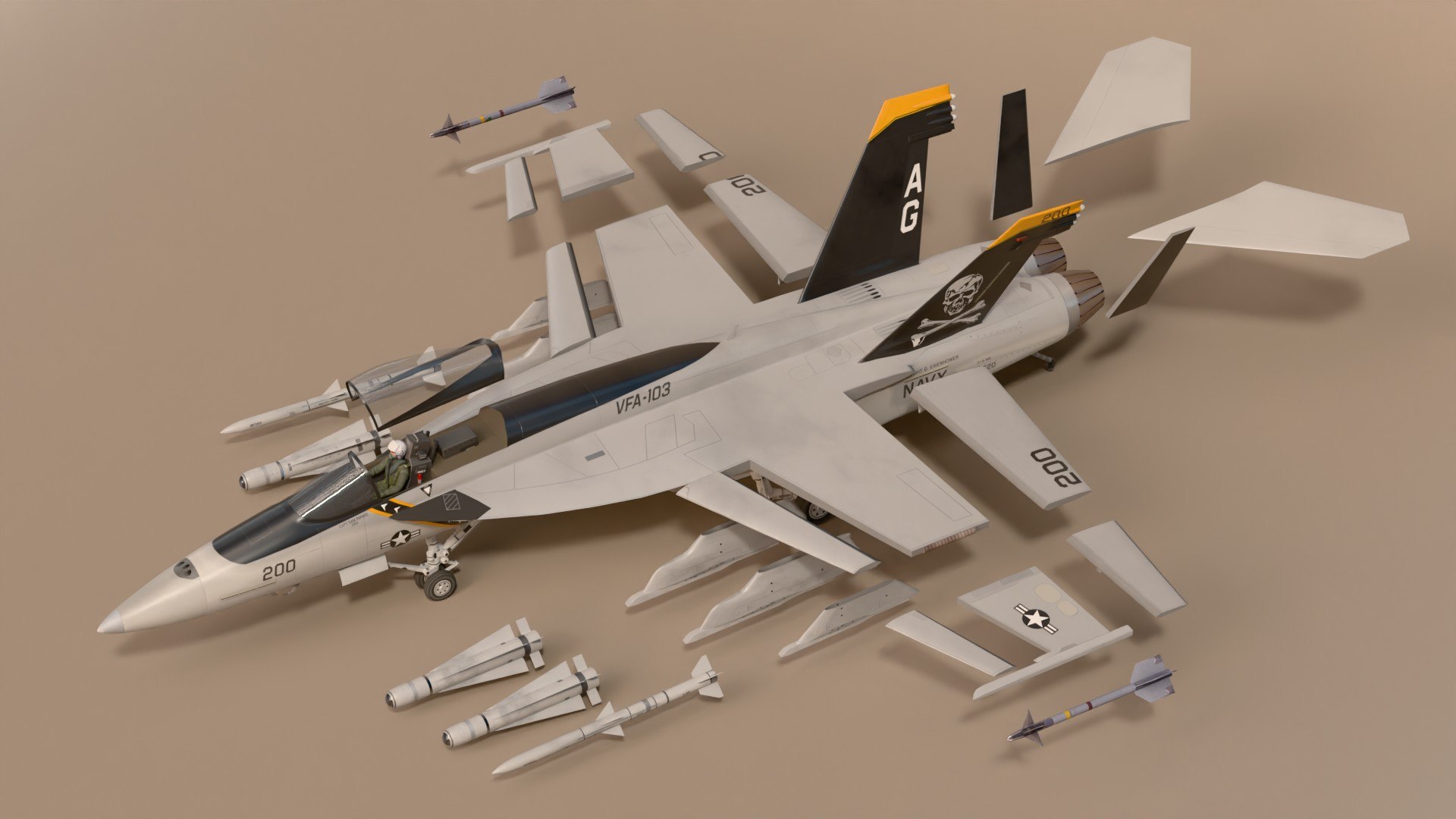 Jolly Rogers FA18E SC 3D https://p.turbosquid.com/ts-thumb/k7/JZA0Yi/zX/fa18scpr17/jpg/1728805759/1920x1080/fit_q87/cdc3436b7dcb3bfd7739e736e0879781f40dbc2e/fa18scpr17.jpg