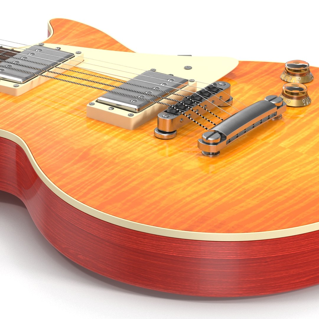 3d model electric guitar 2 generic