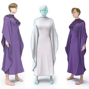 3D character female arabic clothing