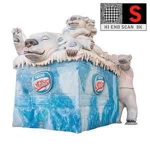 3d lunapark ice cream parlor model