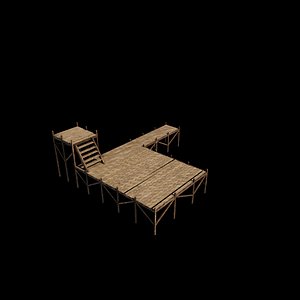 3D Dock Terrain Bundle 3D model