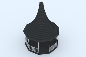 gazebo 20 3D model