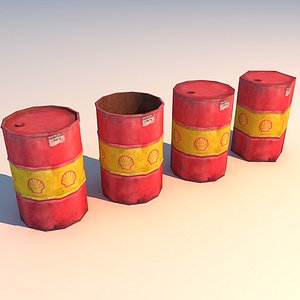 oil barrel 3d model