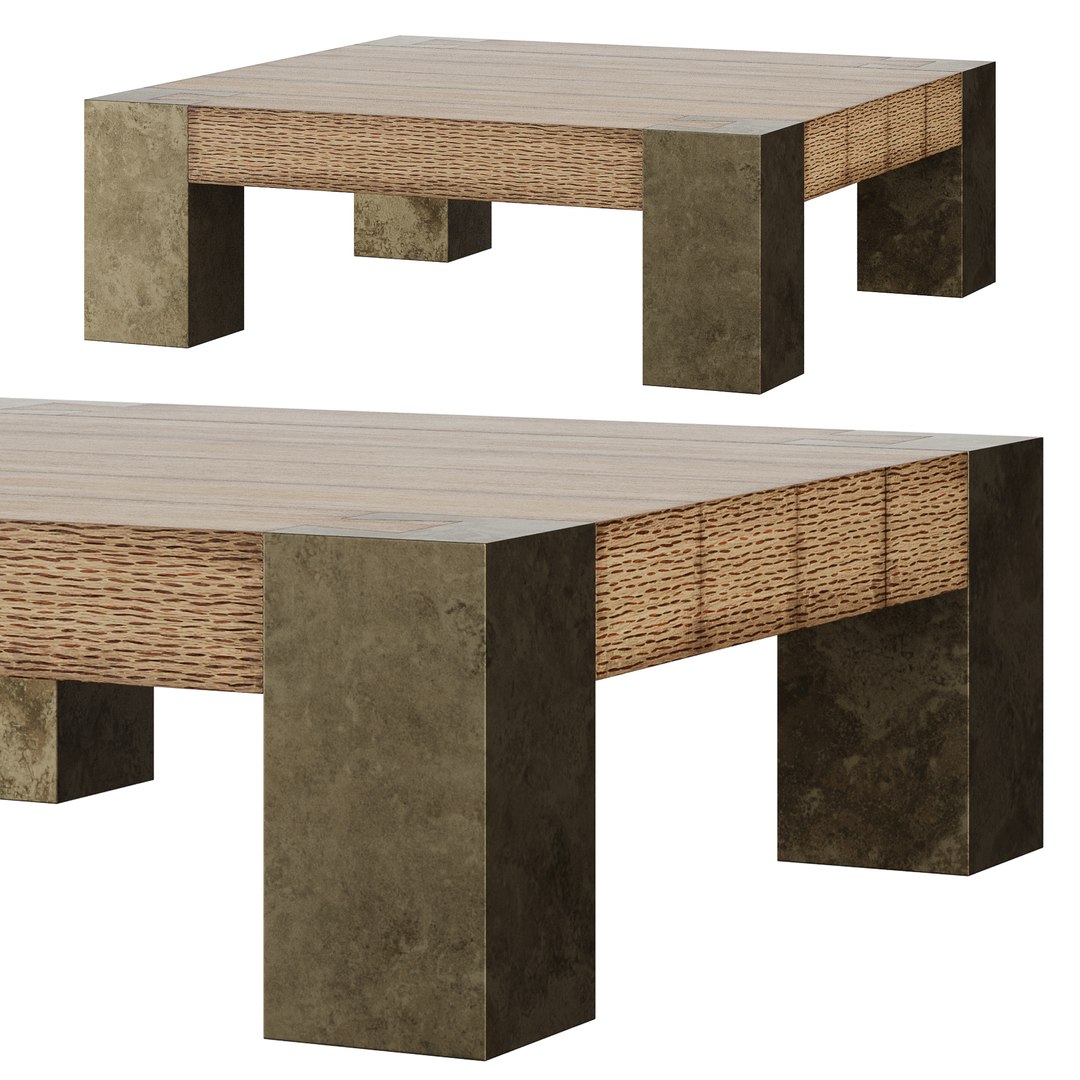 3D Model Telluride Square Coffee Table - TurboSquid 2213218