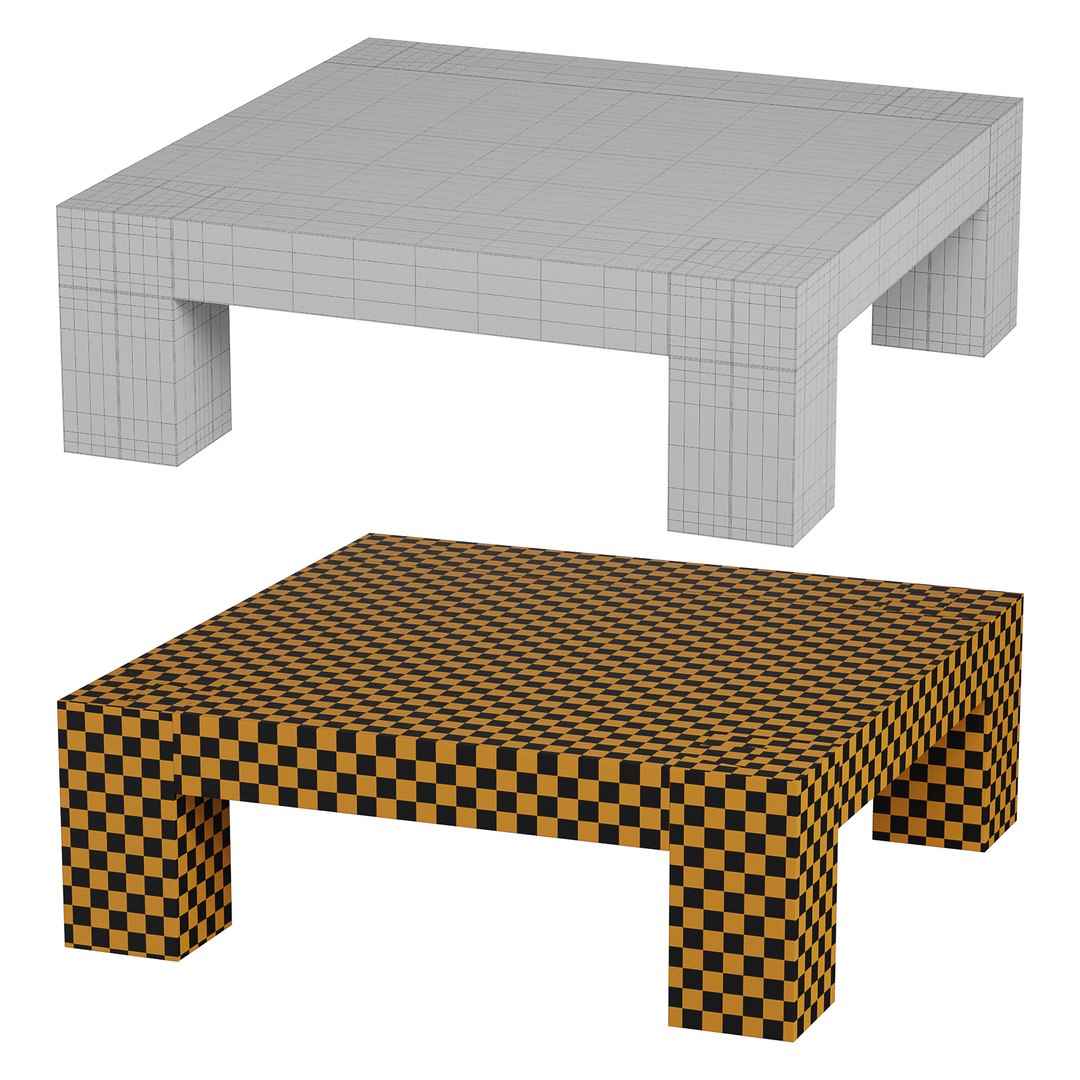 3D Model Telluride Square Coffee Table - TurboSquid 2213218