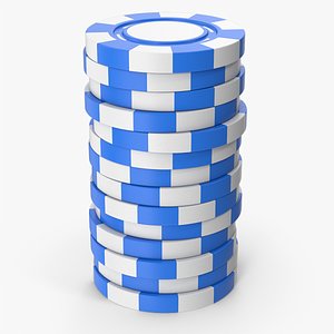 3D Stack Of Casino Chips