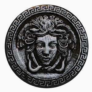 Medusa Embossed Wall Decoration Item 3D