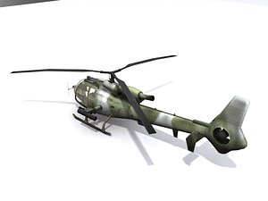sa342 gazelle 3d model