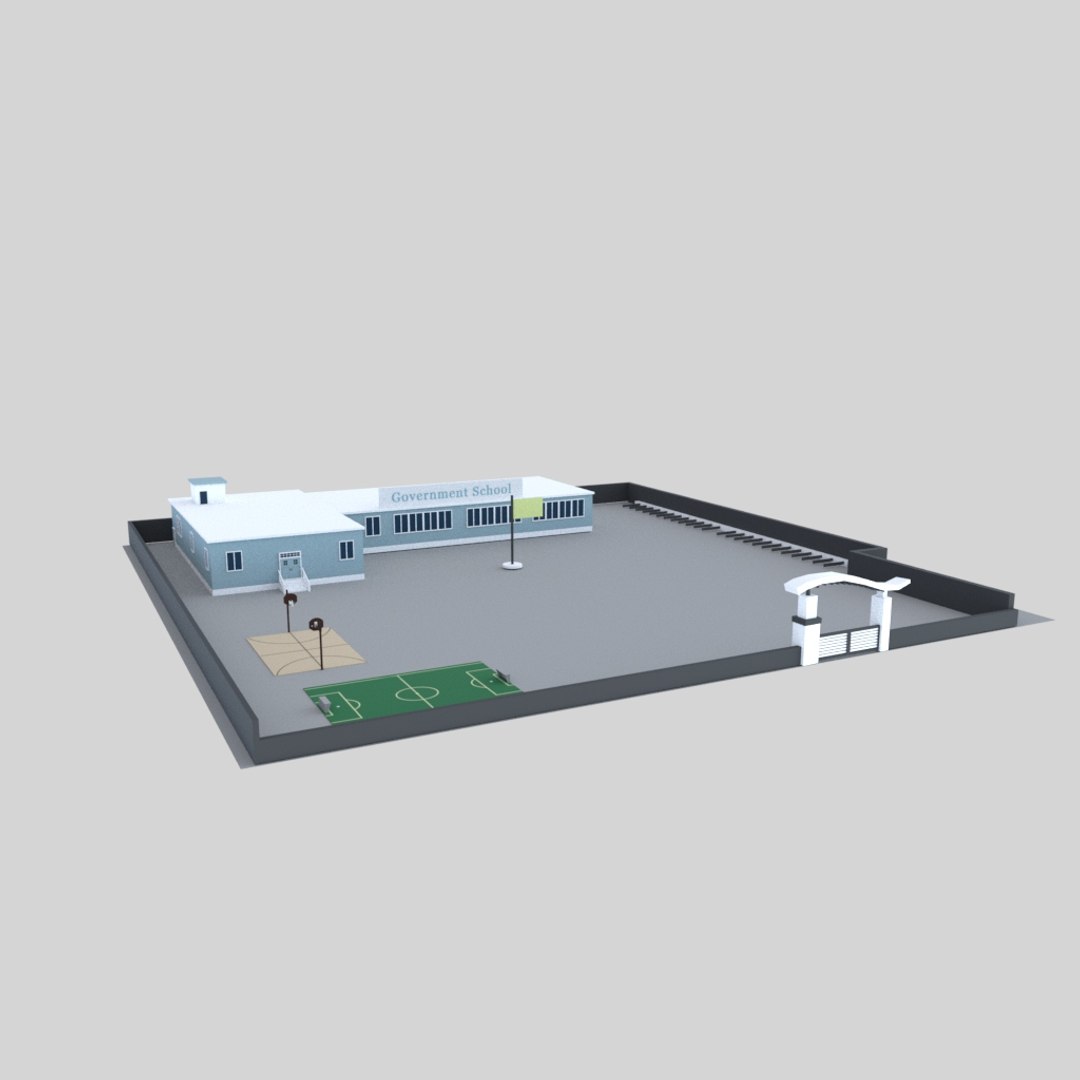 School Model - TurboSquid 1376476