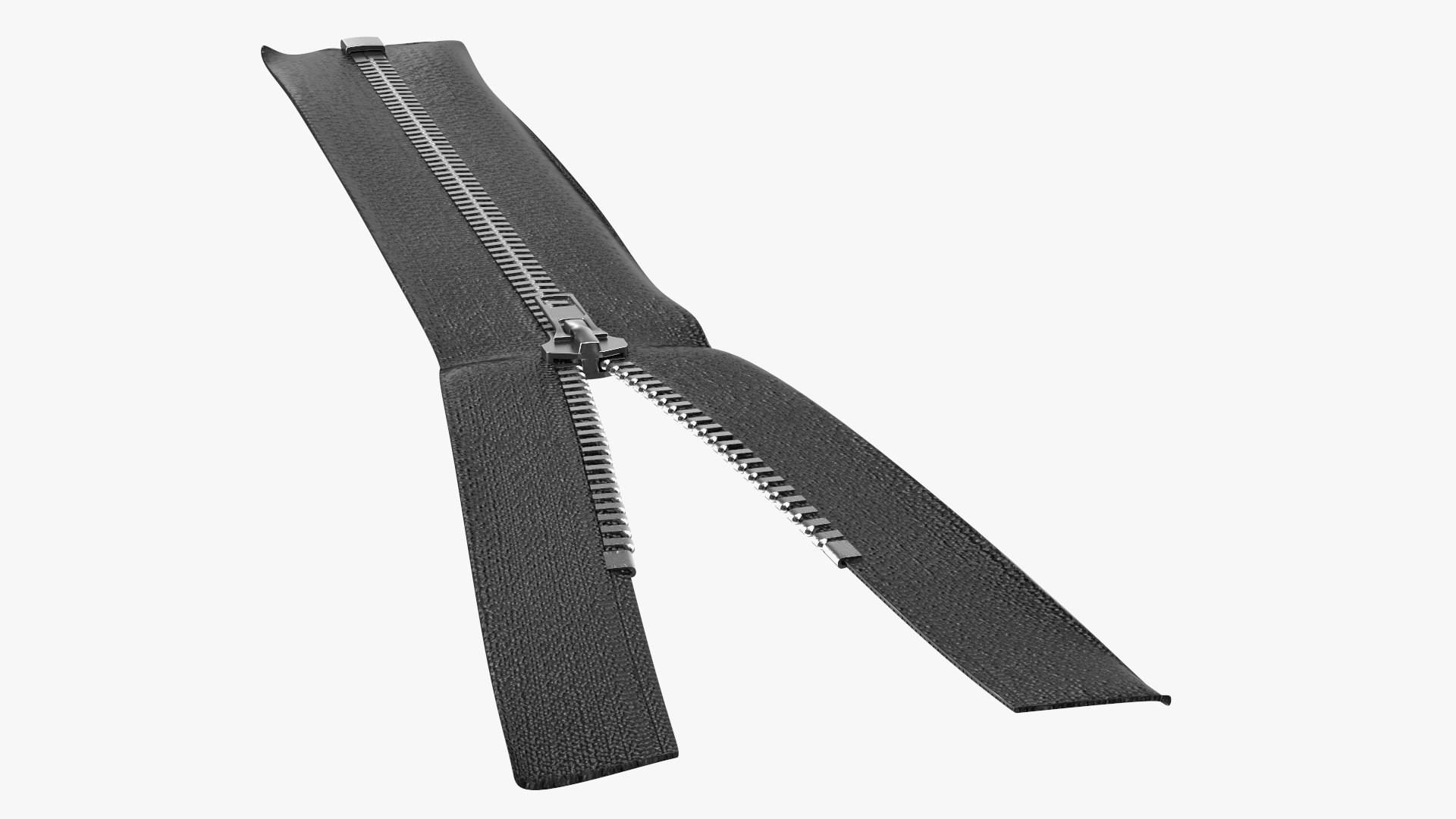Open Zipper 3D Model - TurboSquid 2116307