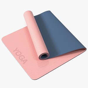 Yoga Mat Folded Pink