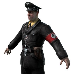 3d model officier ss