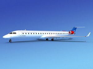 3d model crj900 bombardier