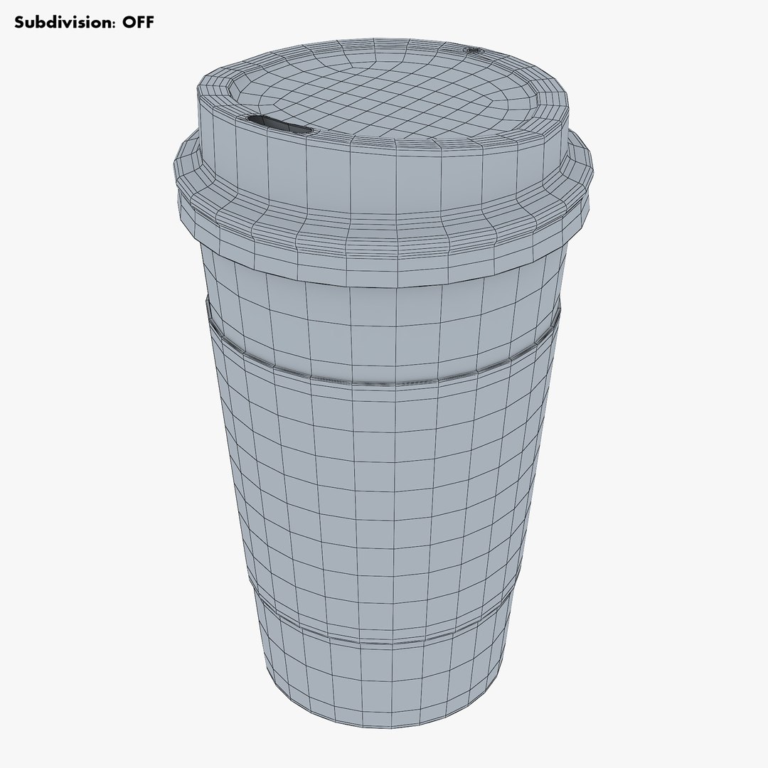 3D Paper Coffee Cup 16oz 480ml V 1 Model - TurboSquid 2003542