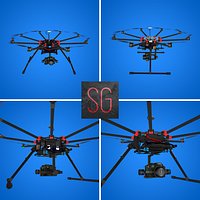 Dji S1000+ Octocopter With Lumix GH4 camera