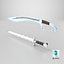 Fantasy Curved Saber and Wavy Dagger Weapon Pack