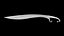 Fantasy Curved Saber and Wavy Dagger Weapon Pack