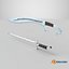 Fantasy Curved Saber and Wavy Dagger Weapon Pack