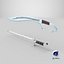 Fantasy Curved Saber and Wavy Dagger Weapon Pack