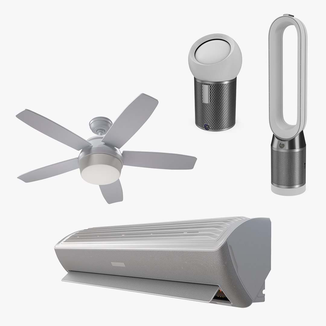 Air Conditioning Equipment Collection 2 3D model preview