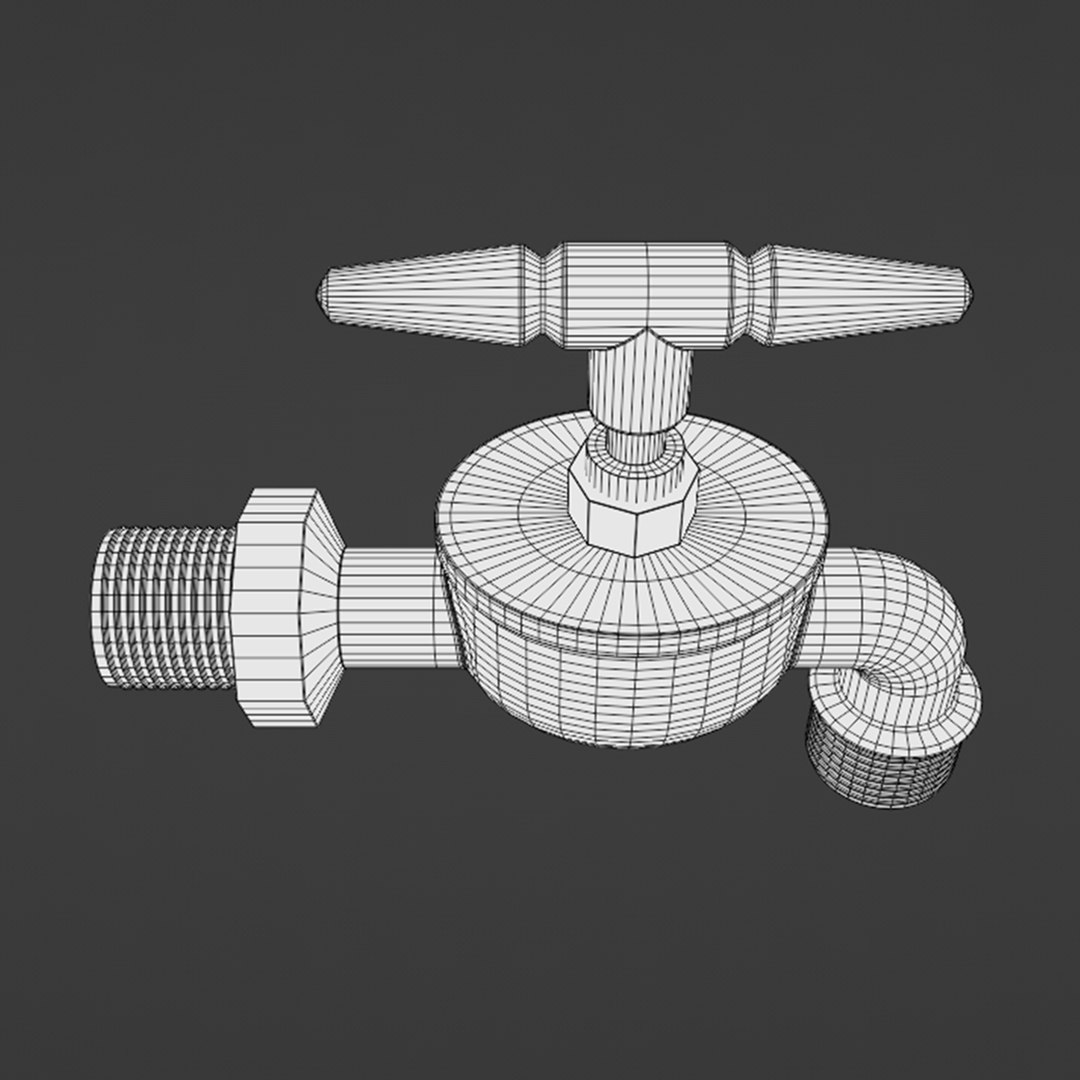 3D Water Tap Bronze - TurboSquid 2268191