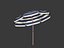 parasol umbrella beach obj