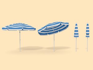parasol umbrella beach obj