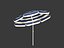 parasol umbrella beach obj